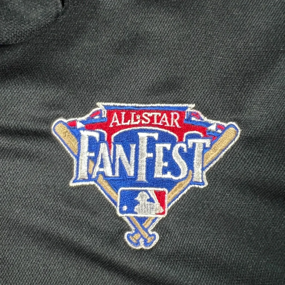 VTG Nike Golf Dri Fit Shirt Mens Extra Large Black All Star FanFest Baseball MLB